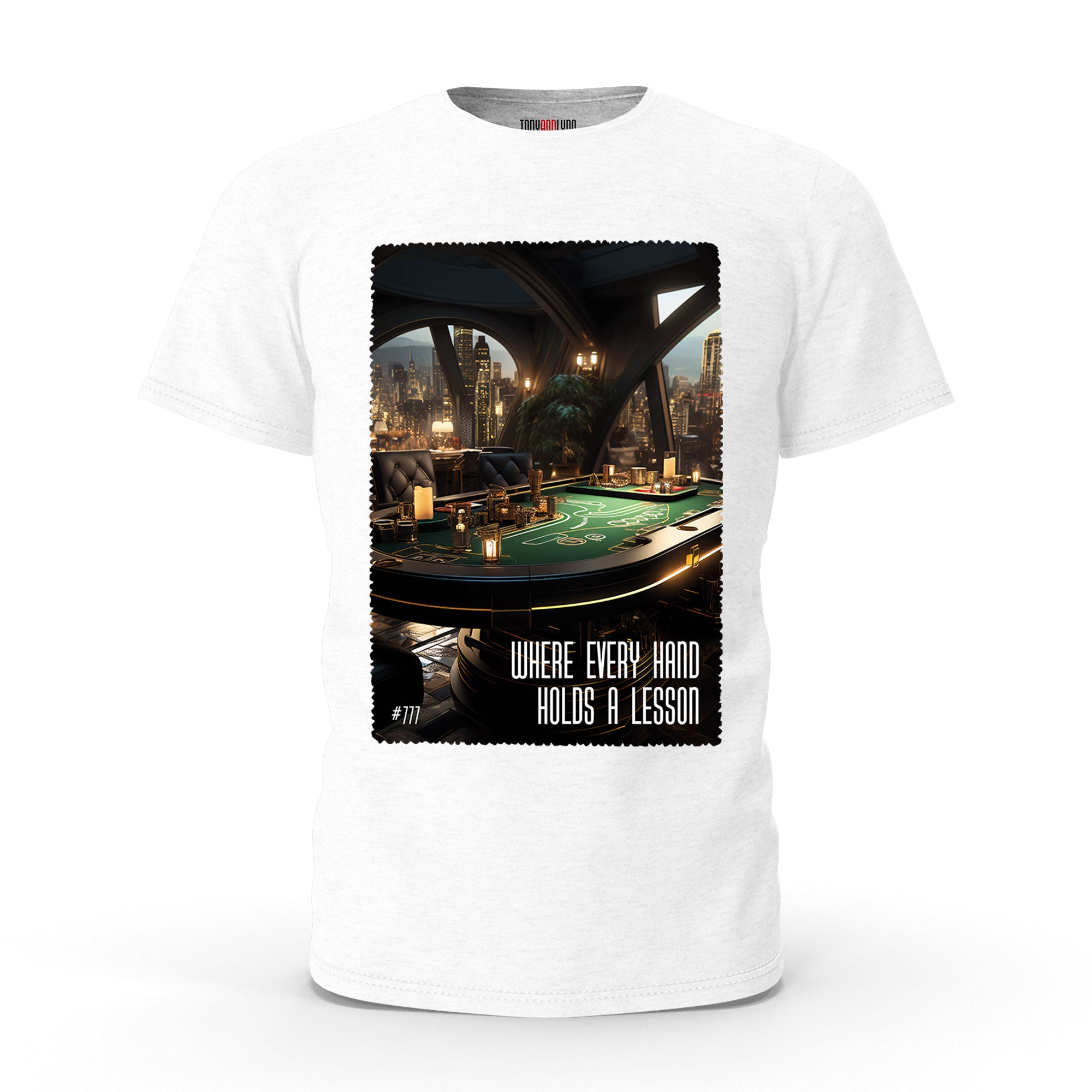 T-Shirt "Lehrreiche Kunst des Spiels: Madisons Pokernächte" #777